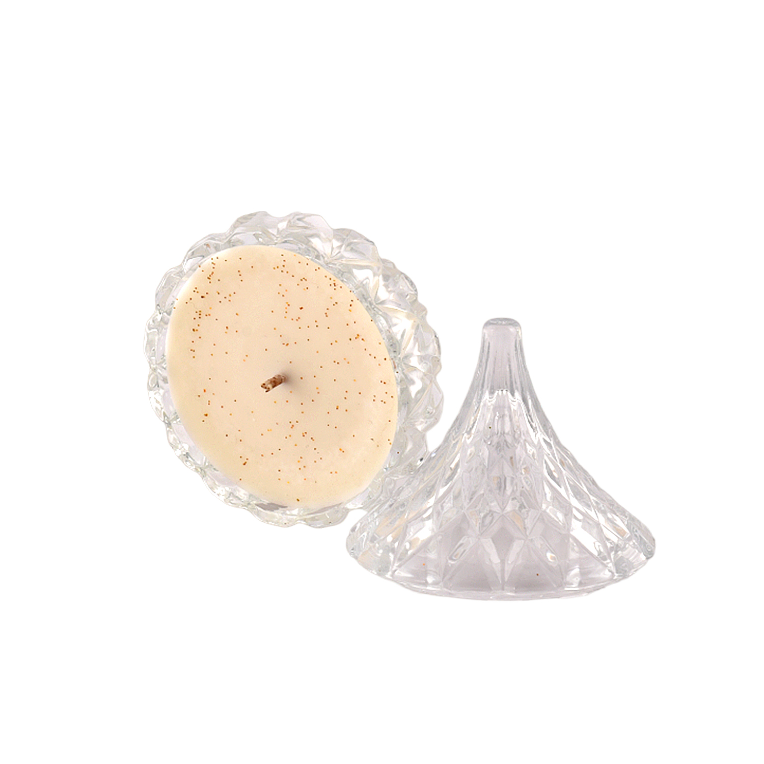 Edhas Luxury Scented Candle – Modak-Cut Glass Jar - Image 3