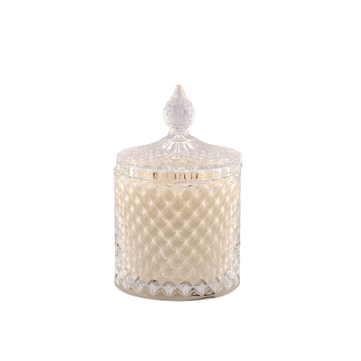 Luxury Scented Double-Wick Candle – Diamond Glass Jar - Image 2