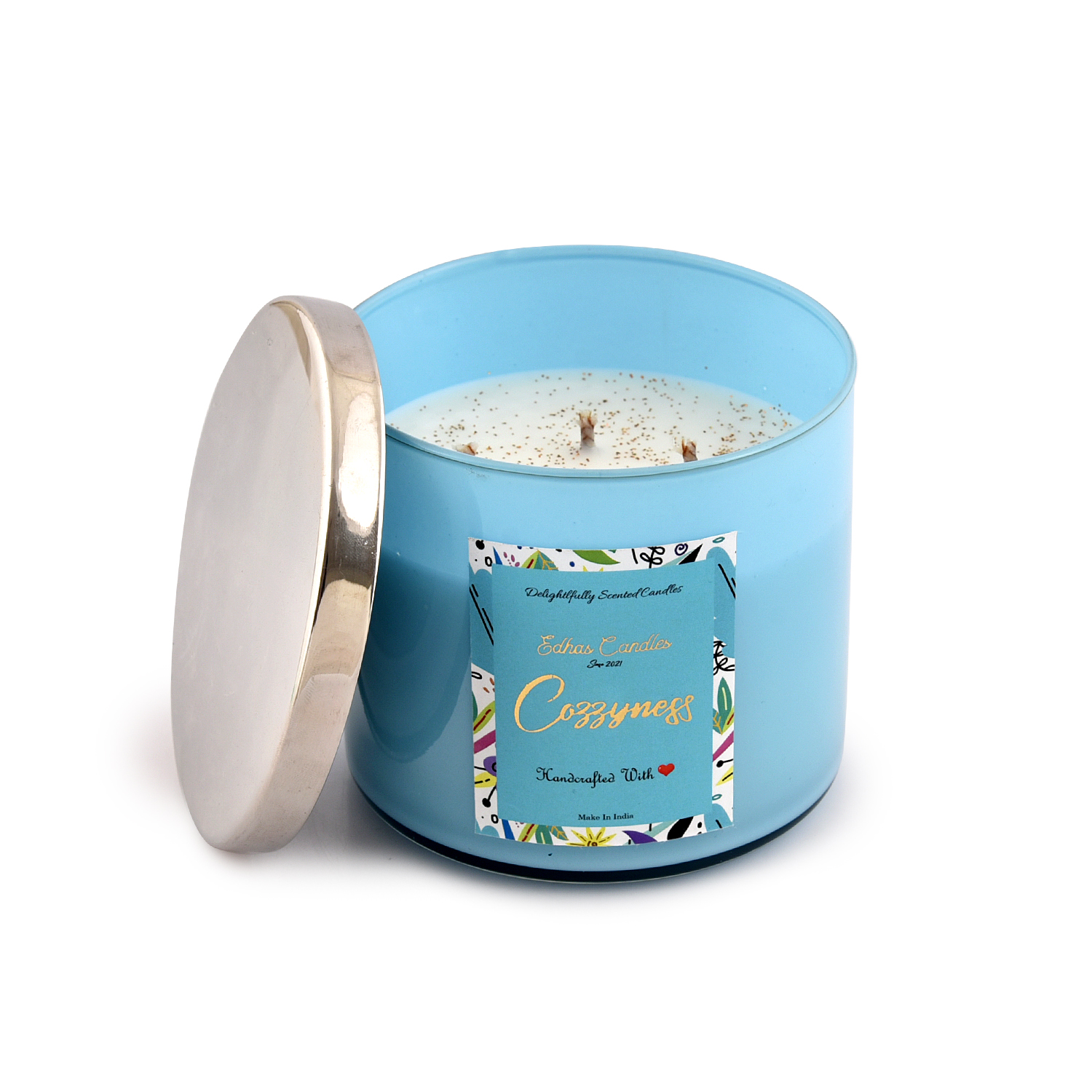 Edhas Delightfully Scented 3-Wick Candle - Image 4