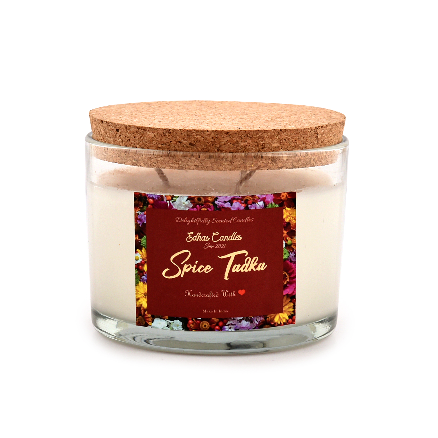 Edhas Spicy Tadka 3-Wick Candle – A Burst of Warmth & Aroma - Image 2