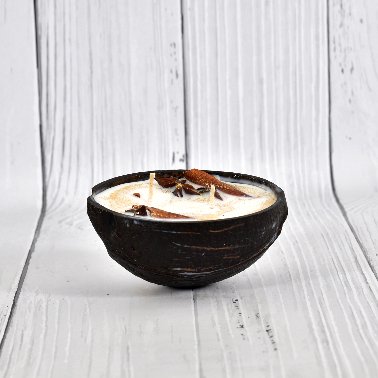 Edhas Eco-Luxe Coconut Shell Candle – A Natural Blend of Serenity & Sustainability - Image 4