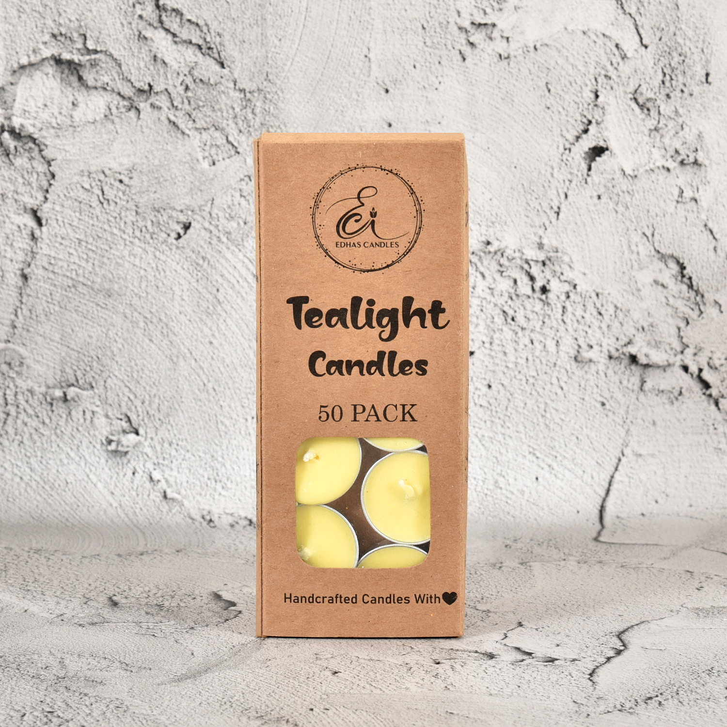 Edhas 50-Pack Vibrant Colored Tealight Candles – Multicolor Glow in Aluminum Cups - Image 3