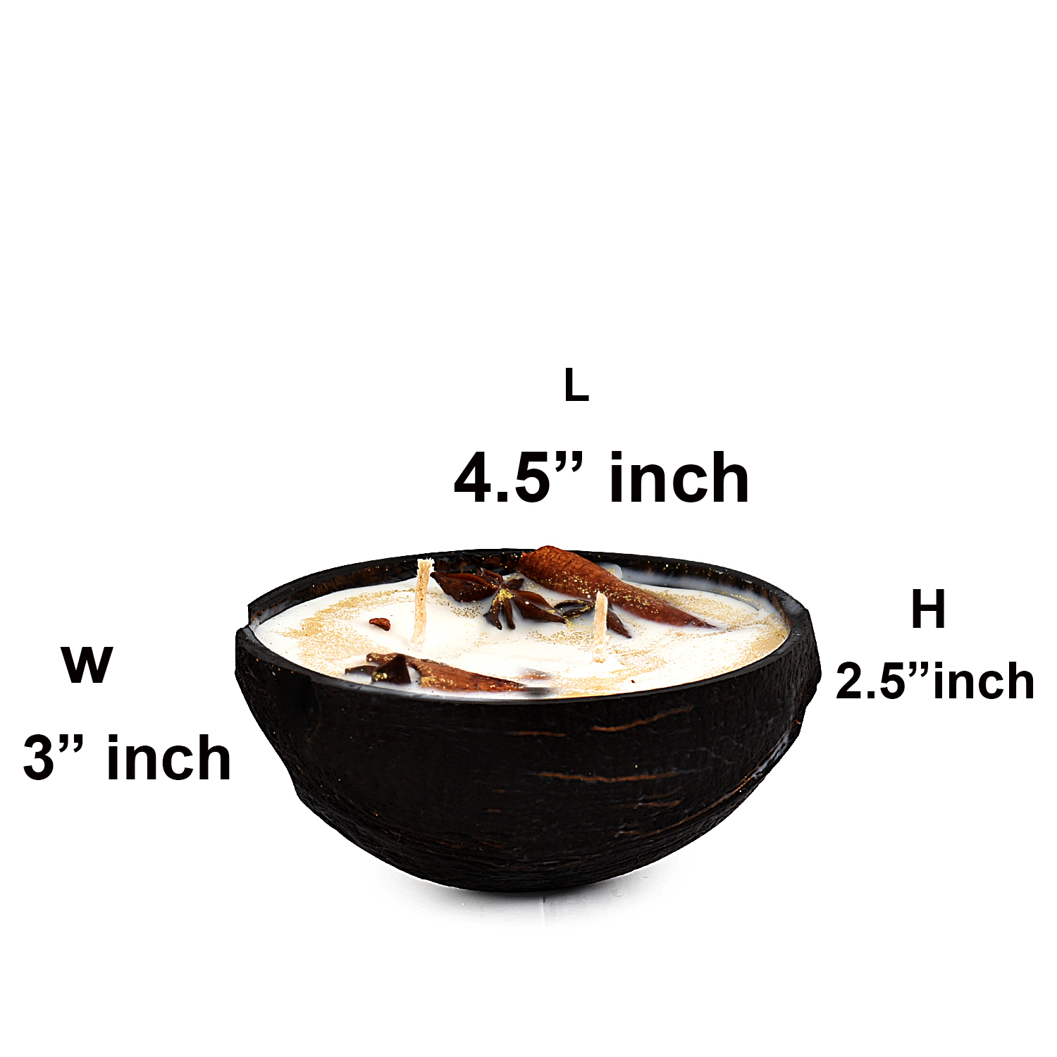 Edhas Eco-Luxe Coconut Shell Candle – A Natural Blend of Serenity & Sustainability - Image 5