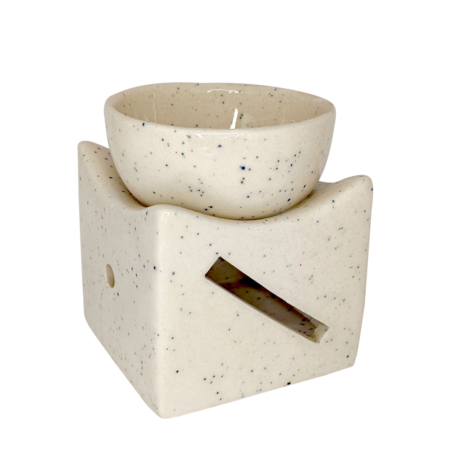 Square ceramic aroma candle diffuser set - Image 4