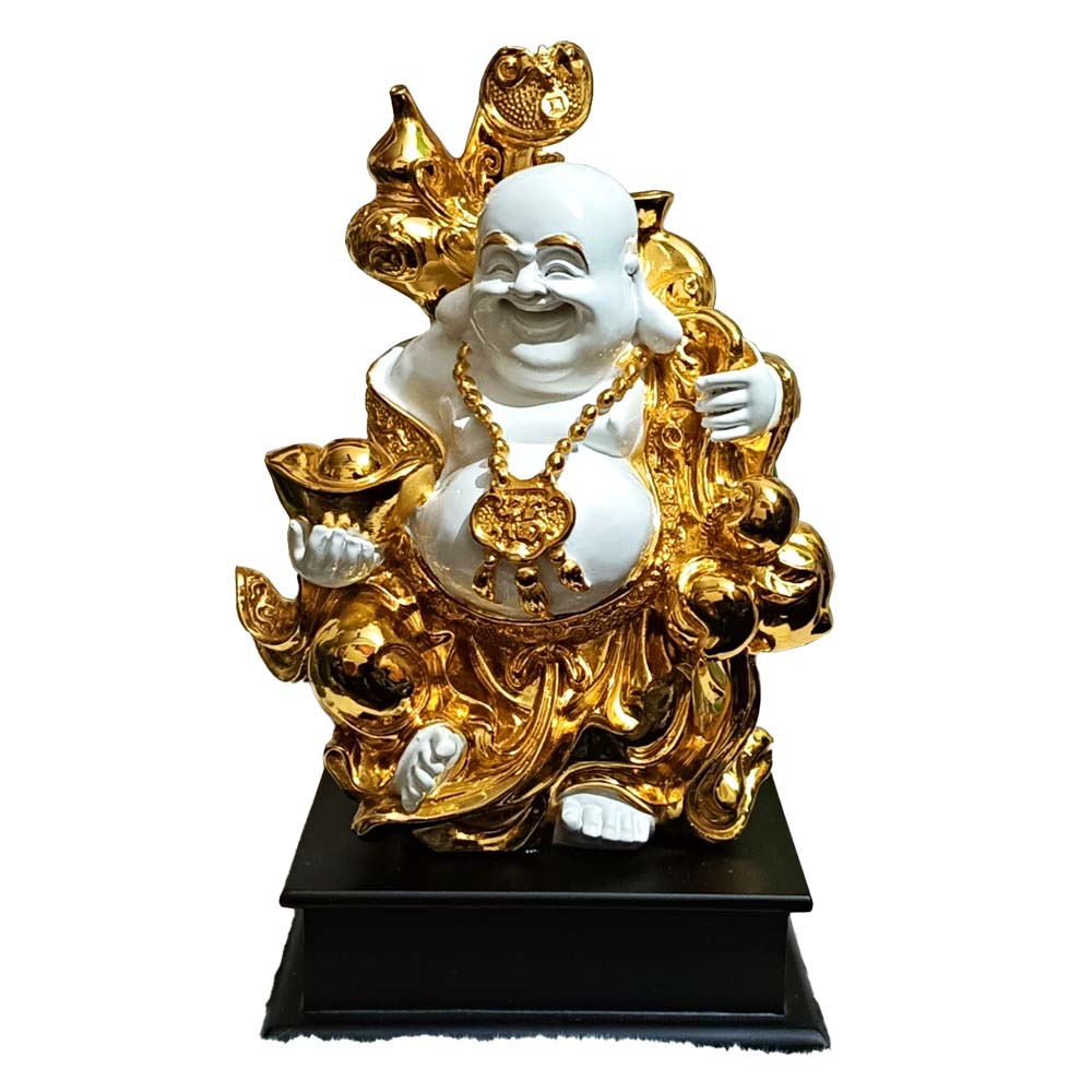 Golden Plating Laughing Buddha Bowl - Image 2