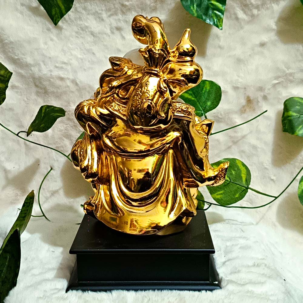 Golden Plating Laughing Buddha Bowl - Image 3