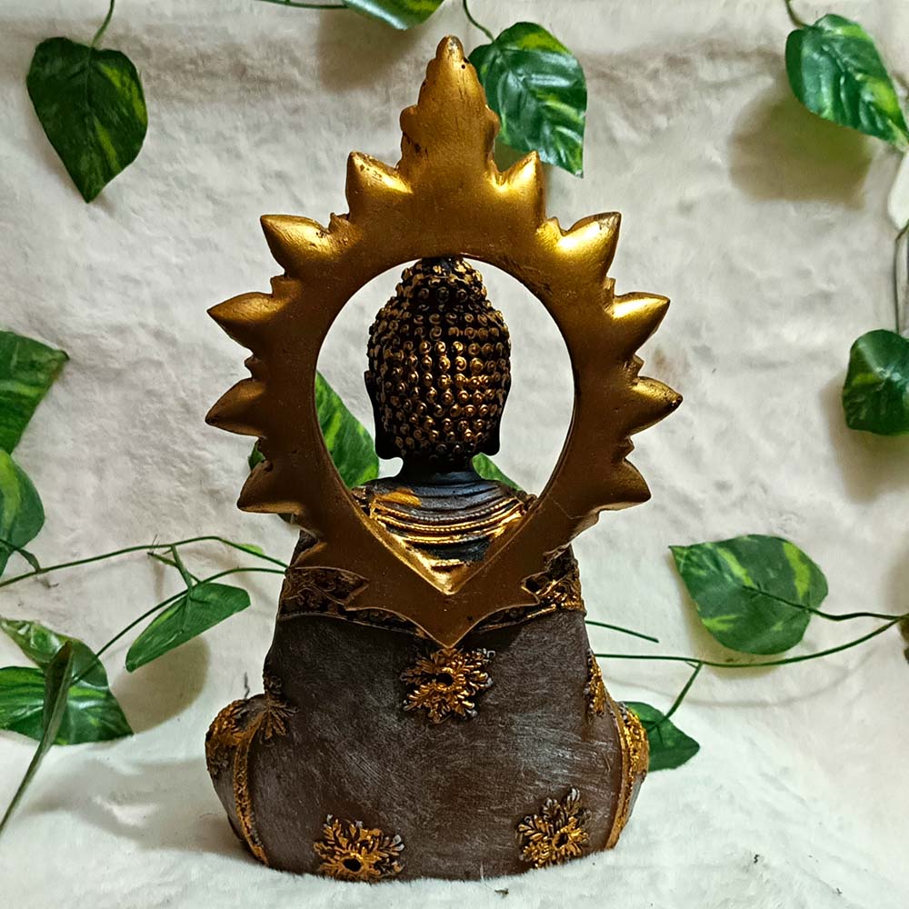 Majestic Black & Gold Buddha Idol - Image 2