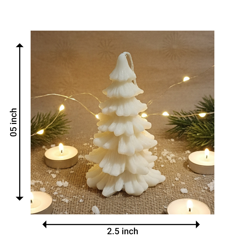 Frost Holiday Tree Vanilla Scented Candle - Image 3